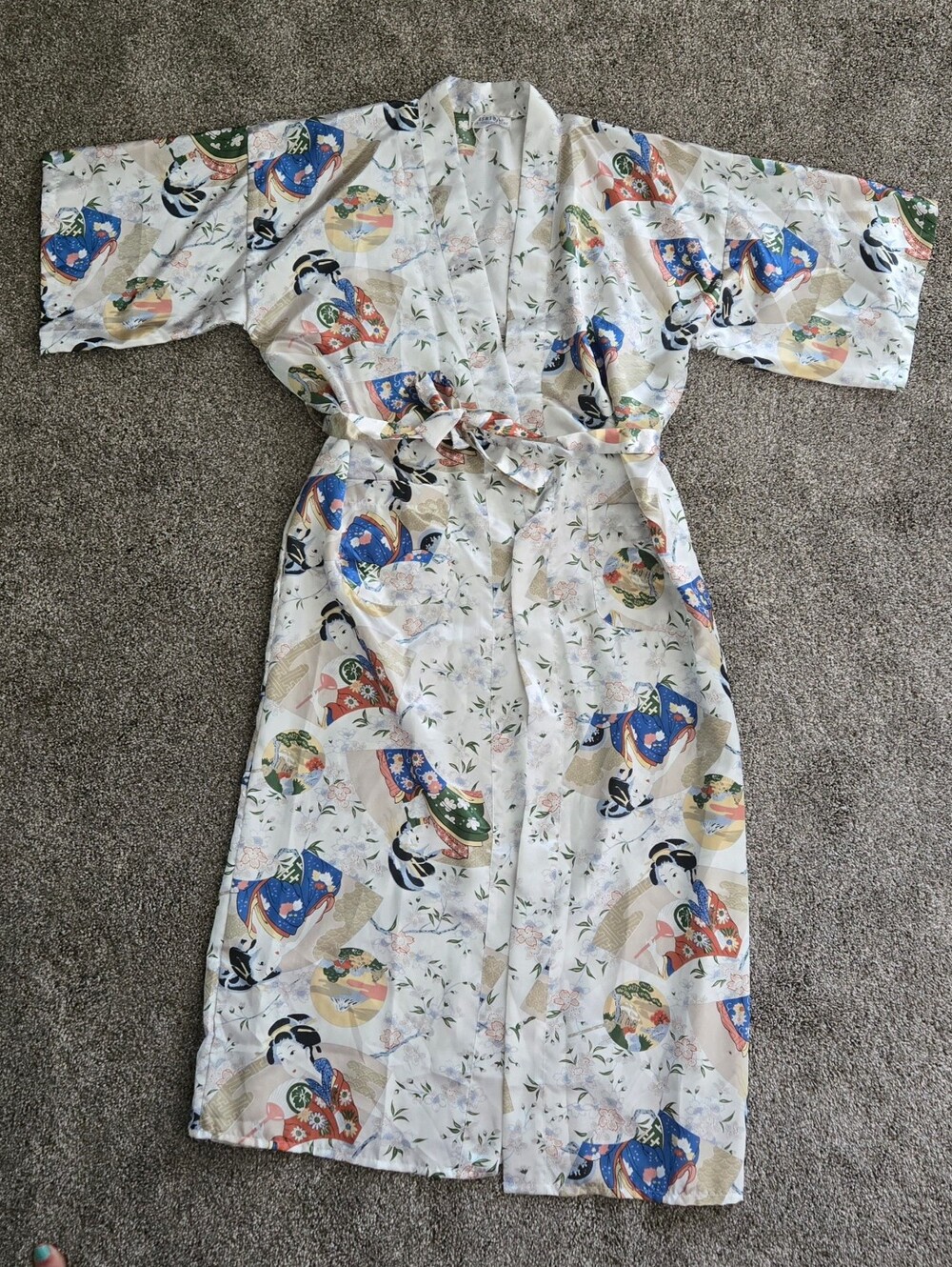 Isrida Vntg Silk Collection Japanese Kimino Robe S/M